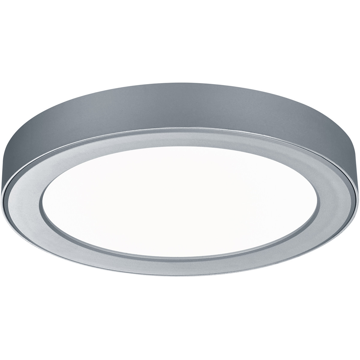 LED Plafondlamp - Inbouw - Trion Jonimo - 18W - Warm Wit 3000K - Rond - Mat Titaan - Kunststof product afbeelding