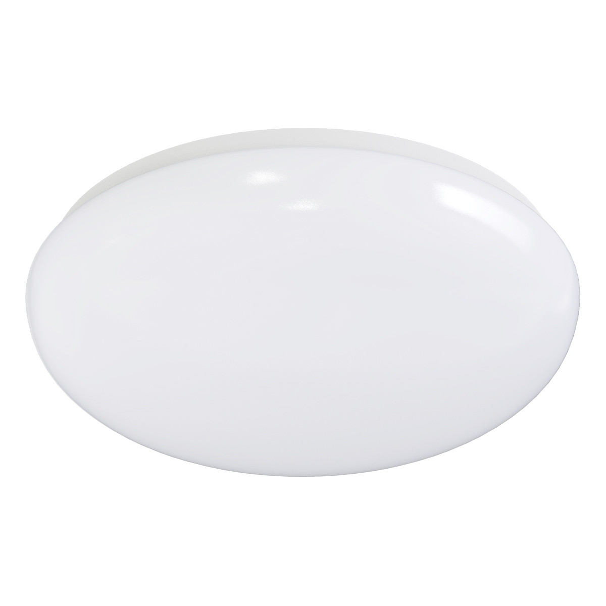 LED Plafondlamp met Bewegingssensor Aigi Opbouw Rond 12W Warm Wit 3000K 360° Mat Wit Aluminium