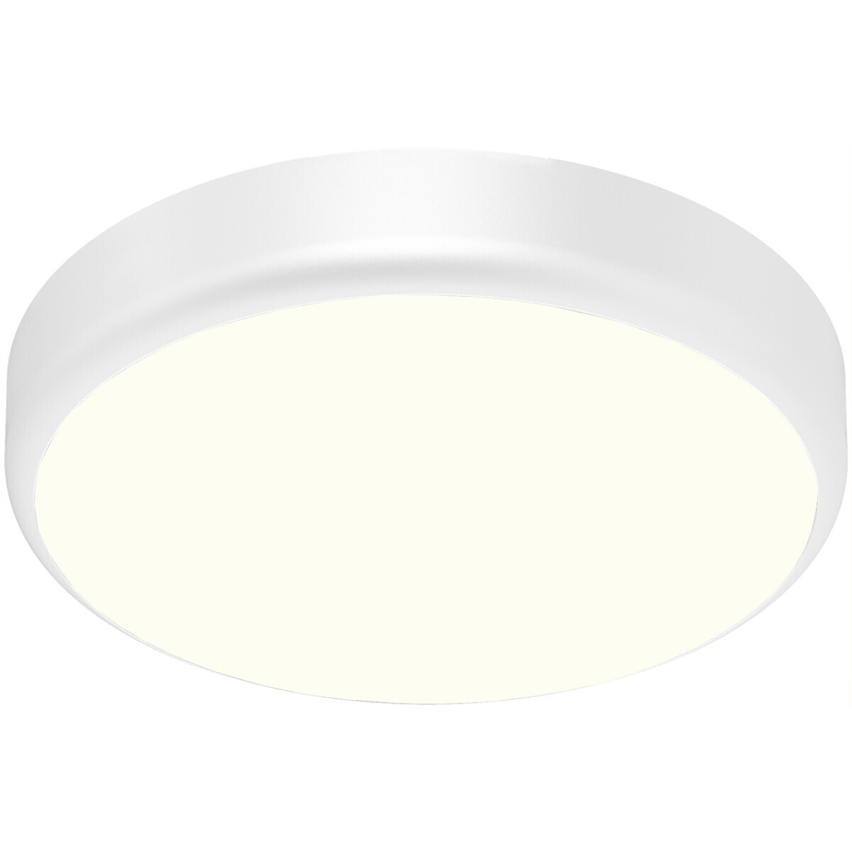 LED Plafondlamp met Sensor + Dag en Nacht Sensor - Brinton Gruna - 20W 2000lm - Natuurlijk Wit 4000K - IP54 - Opbouw - Rond - Wit