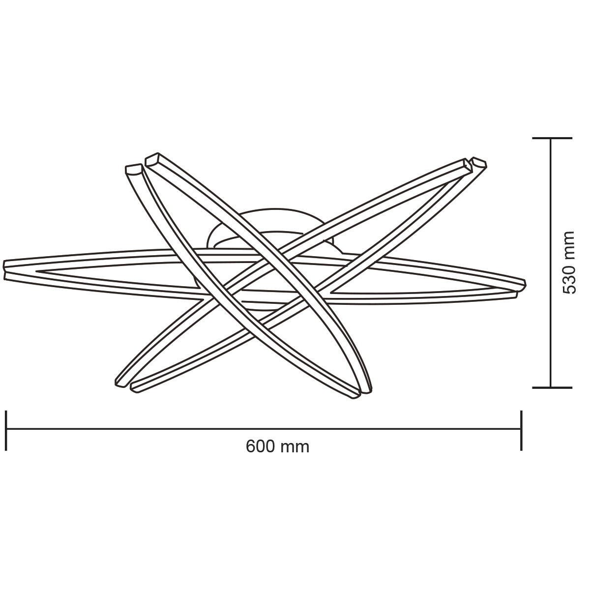 LED Plafondlamp - Plafondverlichting - Akalon - 35W - Natuurlijk Wit 4000K - Mat Chroom - Aluminium