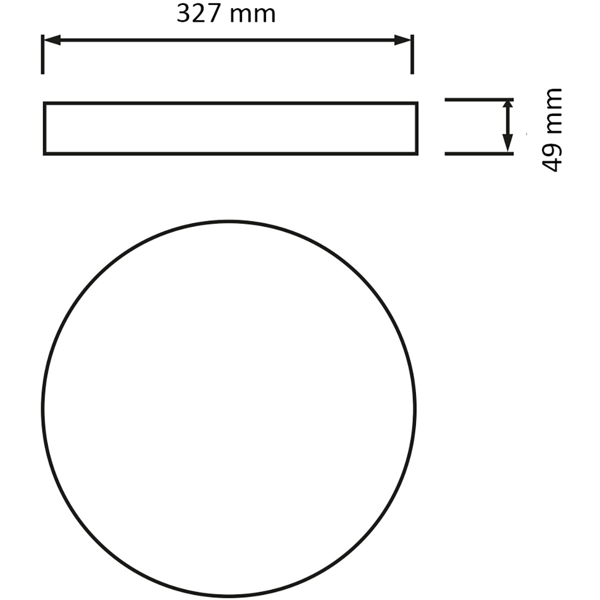 LED Plafondlamp - Plafondverlichting - Badkamerlamp - Andres - Opbouw Rond 30W - Waterdicht IP54 - Helder/Koud Wit 6400K - Mat Wit - Kunststof