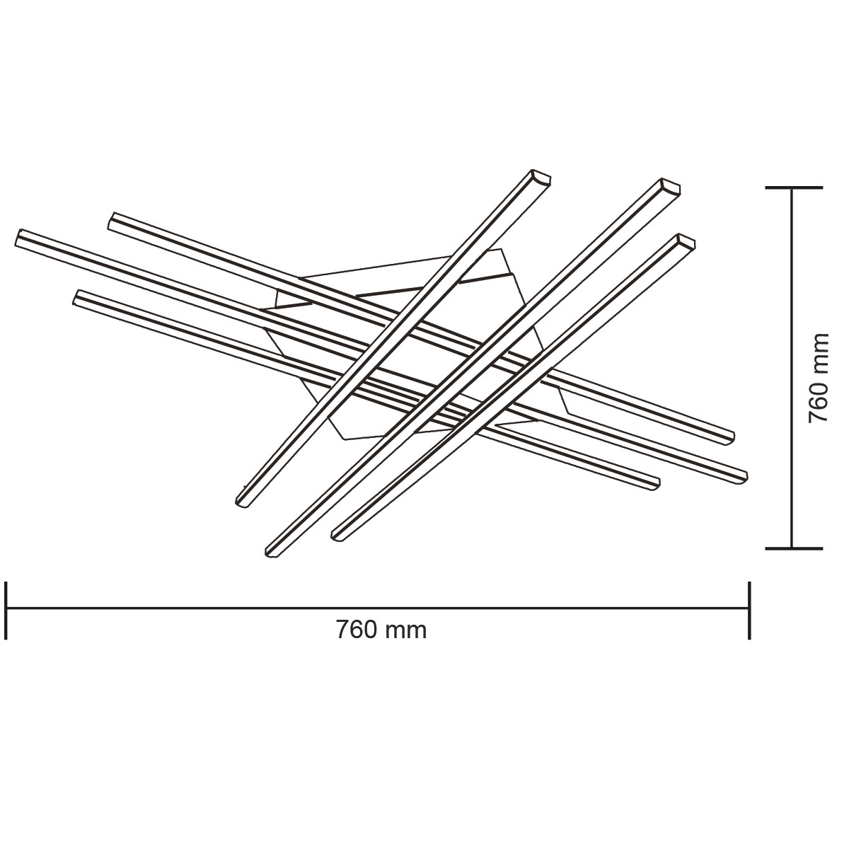 LED Plafondlamp - Plafondverlichting - Glomin - 45W - Natuurlijk Wit 4000K - Mat Chroom - Aluminium