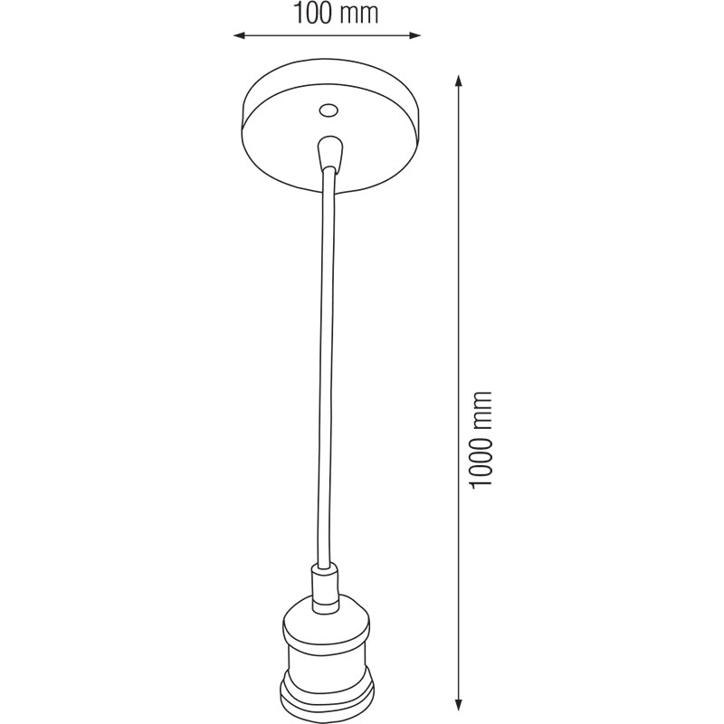 LED Hanglamp - Hangverlichting - Industrieel - Rond - Mat Koper Aluminium - E27