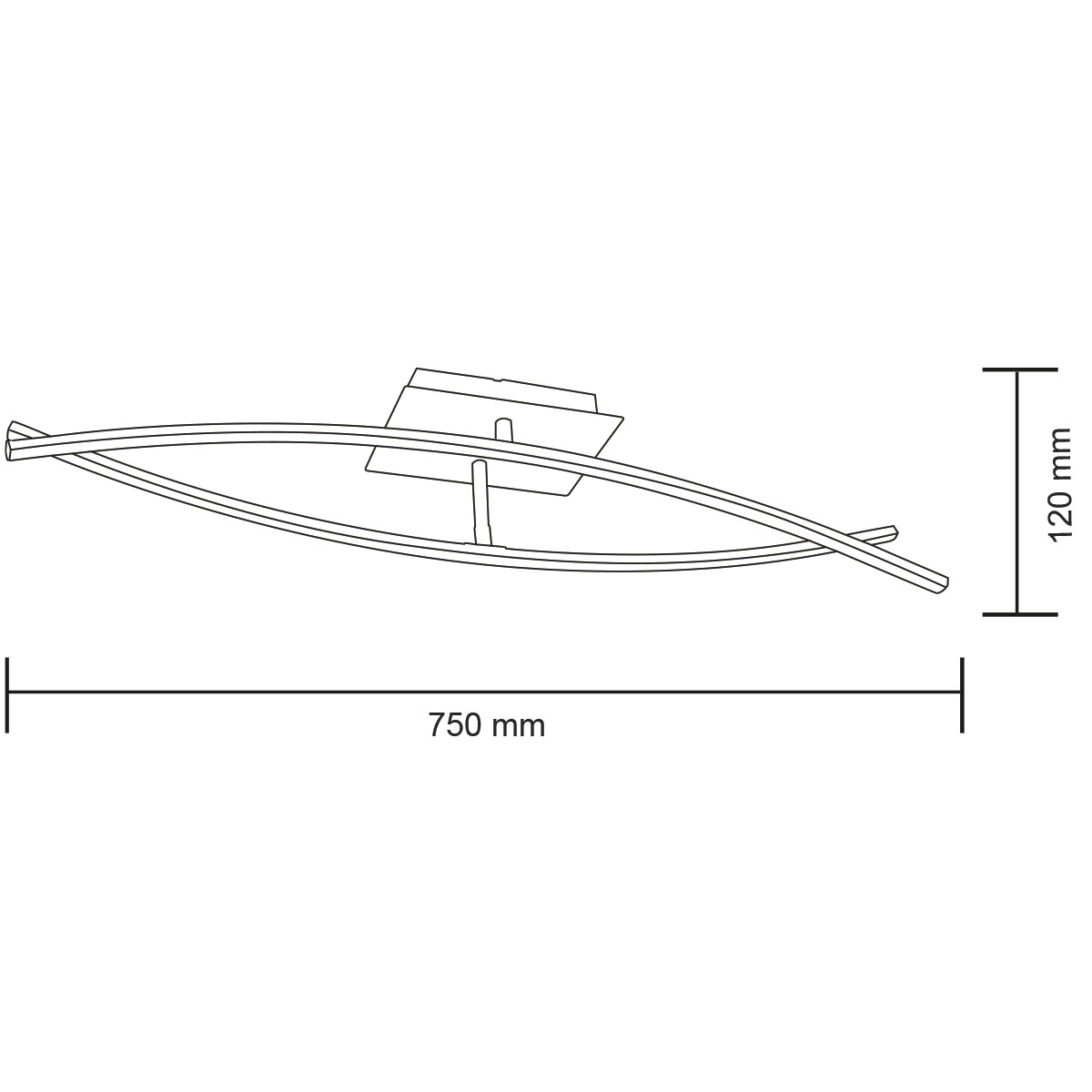 LED Plafondlamp - Plafondverlichting - Onamo - 16W - Natuurlijk Wit 4000K - Mat Chroom - Aluminium