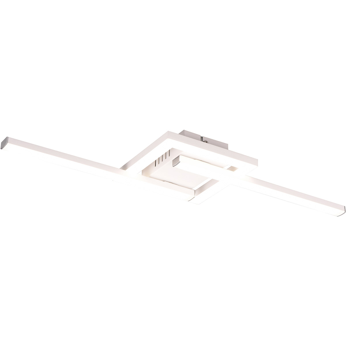 LED Plafondlamp - Plafondverlichting - Trion Aile - 17W - Natuurlijk Wit 4000K - Draaibaar - Mat Wit - Metaal