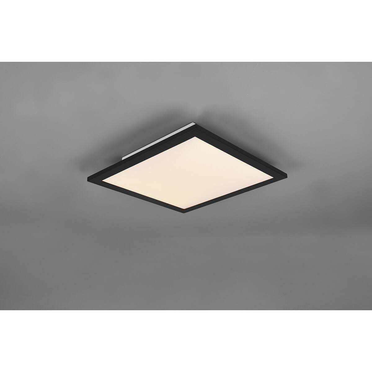 LED Plafondlamp - Plafondverlichting - Trion Alina - 13.5W - Warm Wit 3000K - Mat Zwart - Aluminium - 30cm