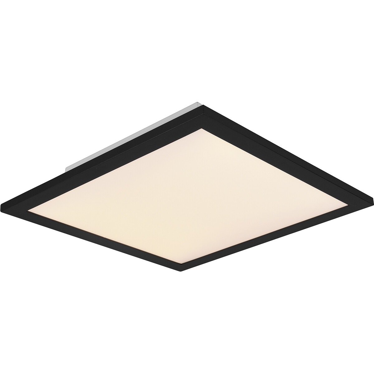 LED Plafondlamp - Plafondverlichting - Trion Alina - 13.5W - Warm Wit 3000K - Mat Zwart - Aluminium - 30cm product afbeelding