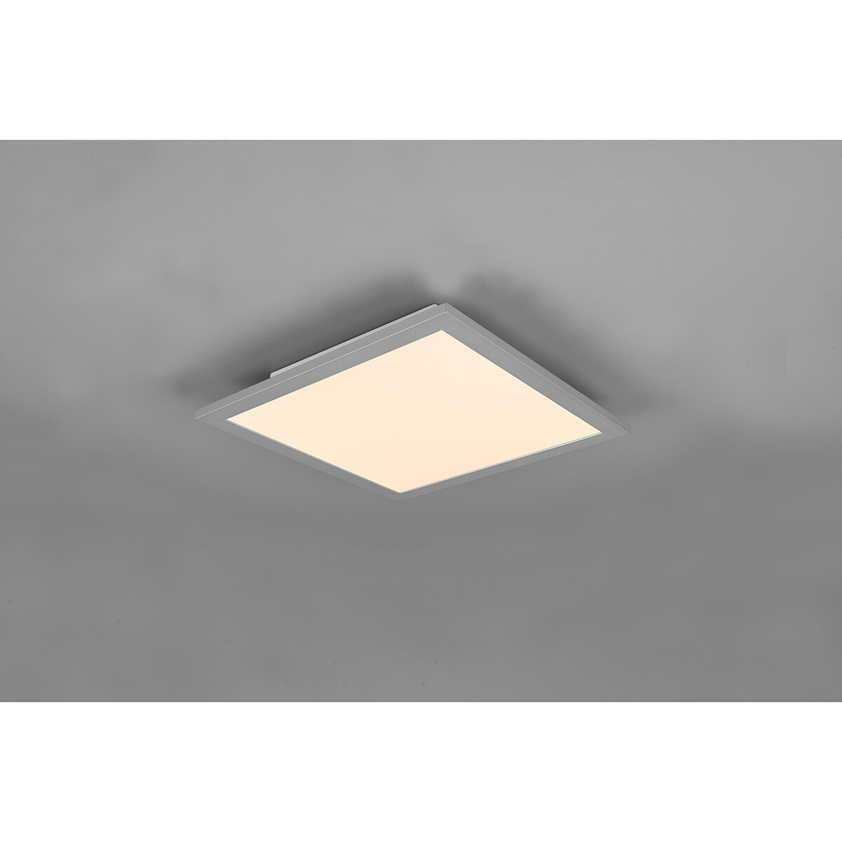 LED Plafondlamp - Plafondverlichting - Trion Alina - 13.5W - Warm Wit 3000K - Mat Titaan - Aluminium - 30cm