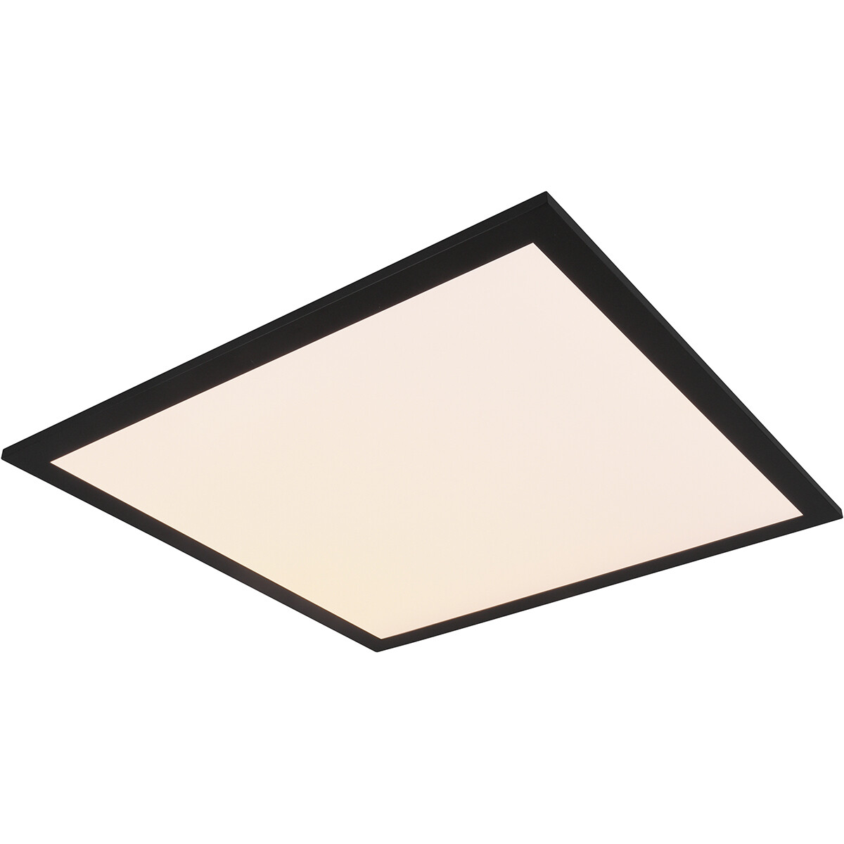 LED Plafondlamp - Plafondverlichting - Trion Alina - 18W - Warm Wit 3000K - Mat Zwart - Aluminium - 45cm product afbeelding