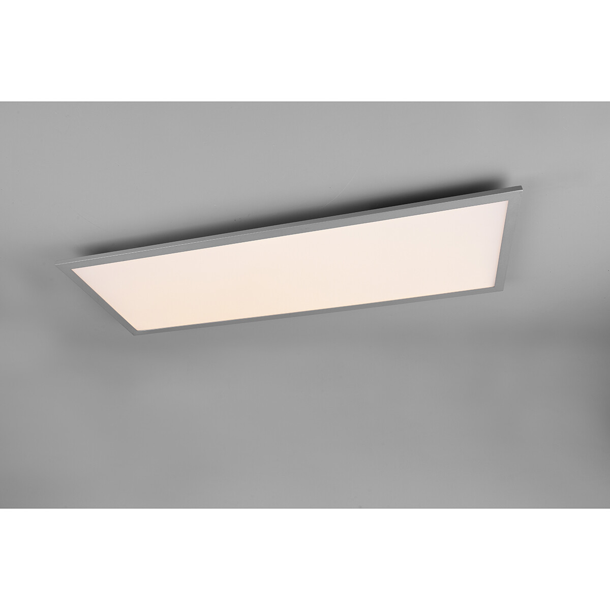 LED Plafondlamp - Plafondverlichting - Trion Alina - 34W - Warm Wit 3000K - Mat Titaan - Aluminium - 80cm