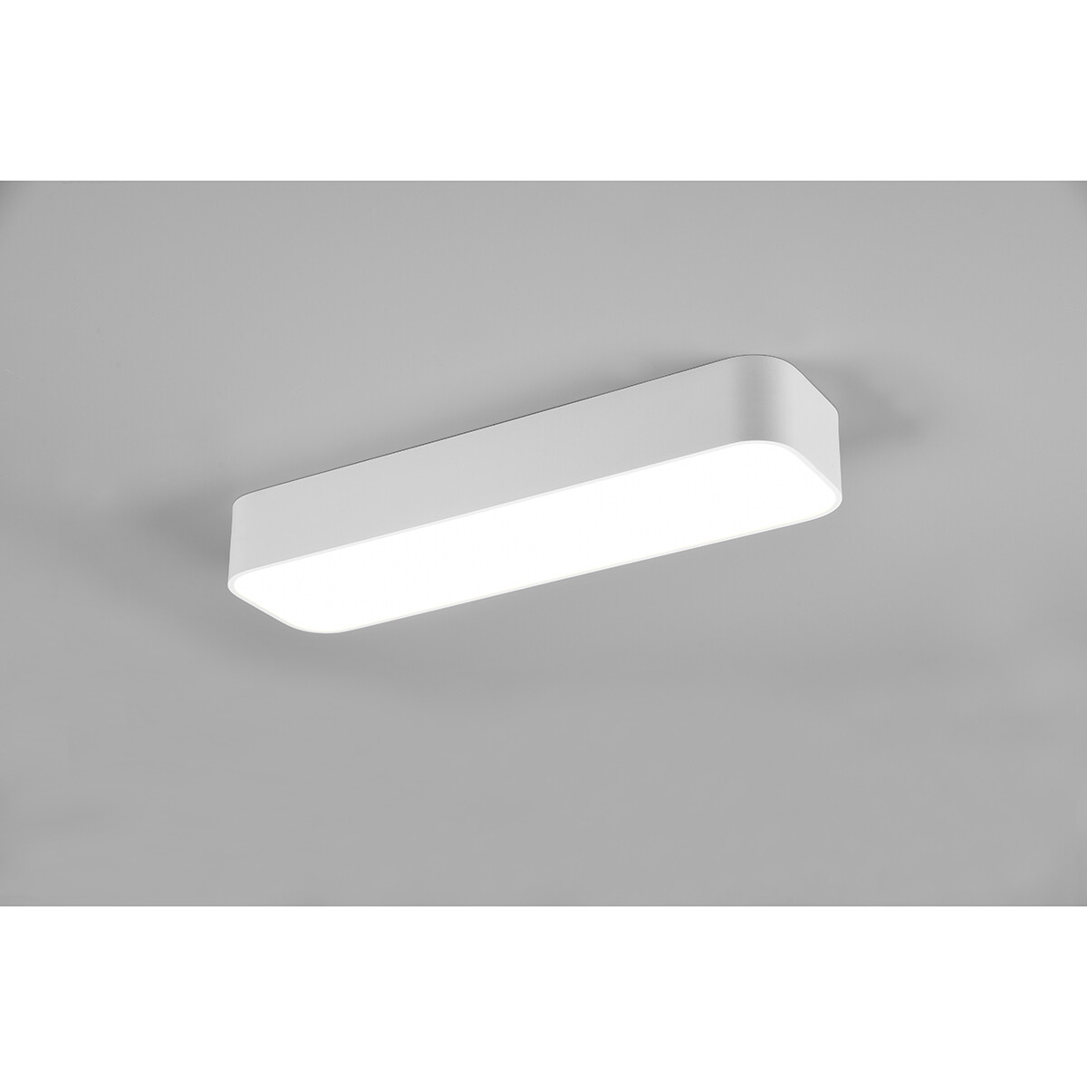 LED Plafondlamp - Plafondverlichting - Trion Astinto - 21W - Aanpasbare Kleur - Dimbaar - Rechthoek - Mat Wit - Aluminium