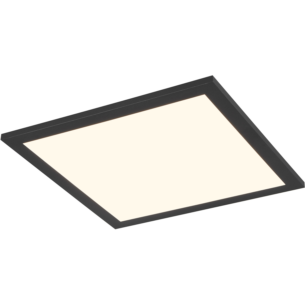 LED Plafondlamp - Plafondverlichting - Trion Atex - 13W - RGBW - Dimbaar - Aanpasbare Kleur - Afstandsbediening - Nachtlamp - Mat Zwart - Metaal