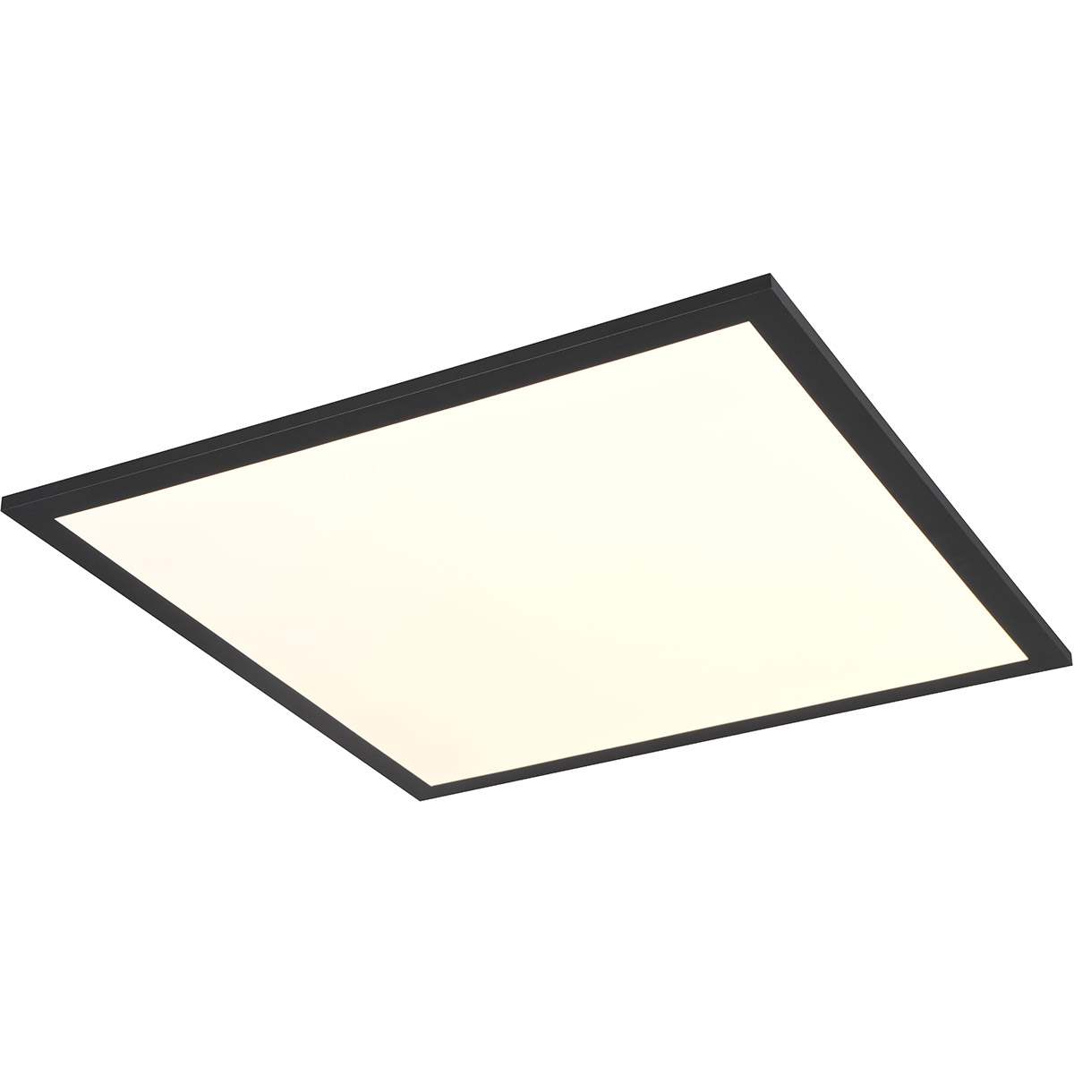 LED Plafondlamp - Plafondverlichting - Trion Atex - 18W - RGBW - Dimbaar - Aanpasbare Kleur - Afstandsbediening - Nachtlamp - Mat Zwart - Metaal