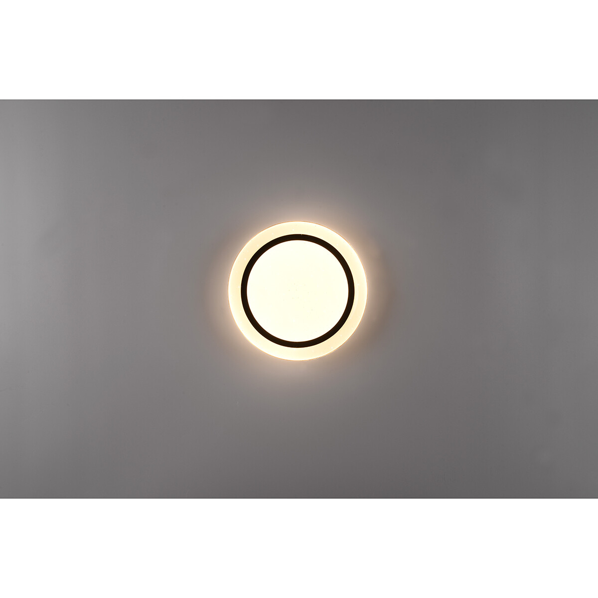 LED Plafondlamp - Plafondverlichting - Trion Atras - 10.5W - Aanpasbare Kleur - Afstandsbediening - Dimbaar - Sterlicht - Rond - Mat Zwart - Kunststof