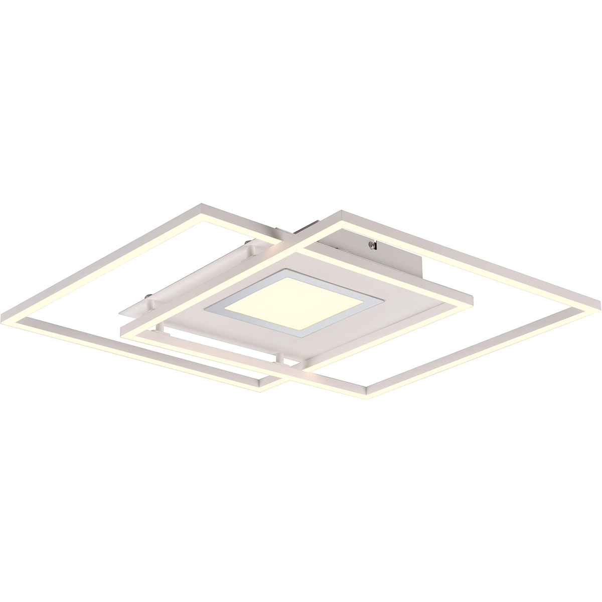 LED Plafondlamp - Plafondverlichting - Trion Avia - 36W - Aanpasbare Kleur - Afstandsbediening - Dimbaar - Mat Wit - Aluminium