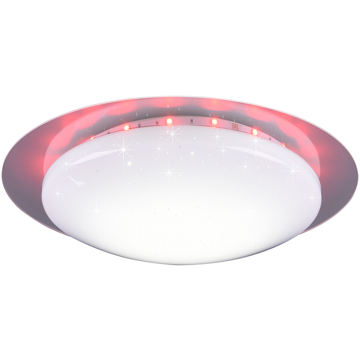 LED Plafondlamp - Plafondverlichting - Trion Bolbi - 8.5W - Aanpasbare Kleur - RGBW - Afstandsbediening - Dimbaar - Rond - Mat Wit - Kunststof