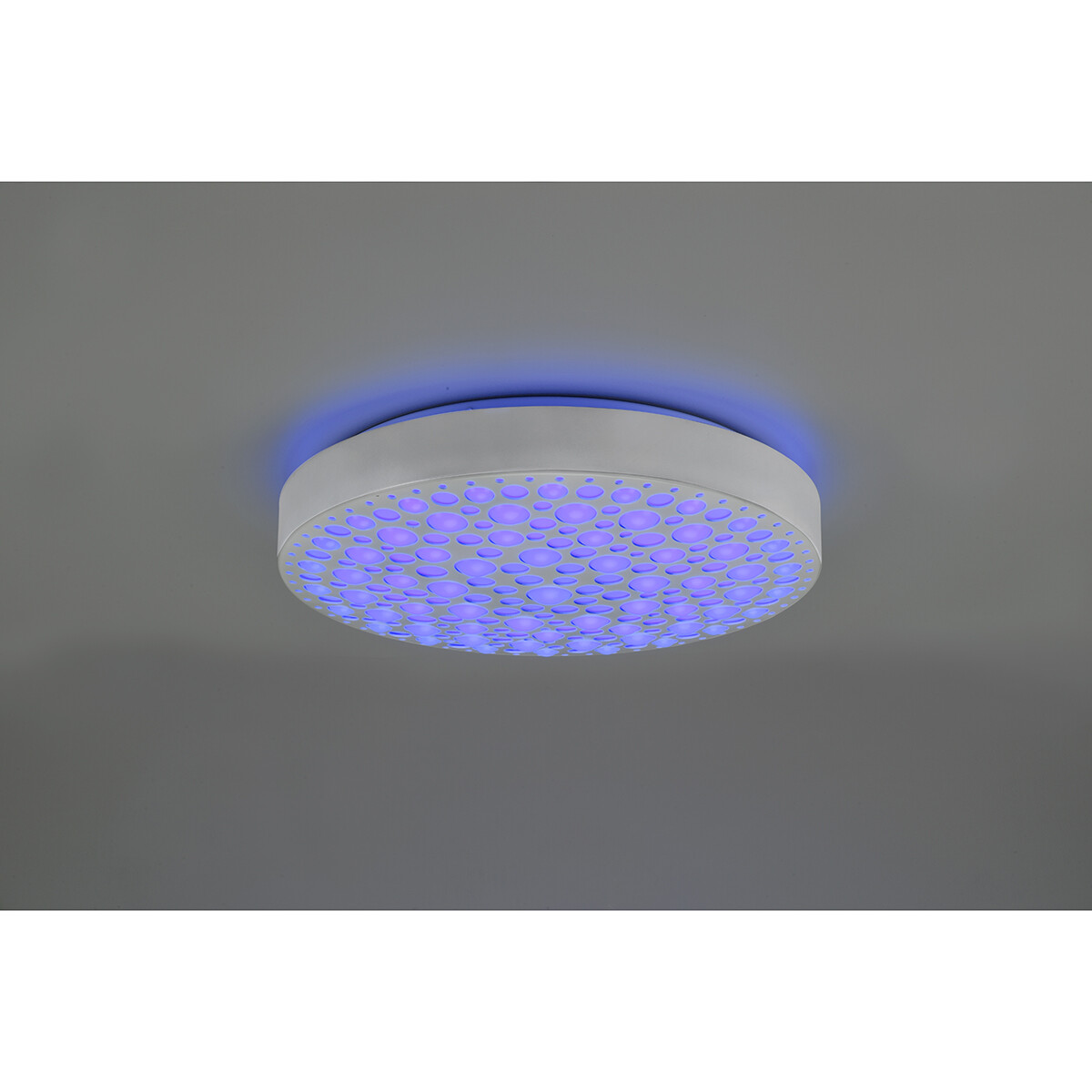 LED Plafondlamp - Plafondverlichting - Trion Carol - 22W - Aanpasbare Kleur - RGB - Afstandsbediening - Dimbaar - Rond - Mat Wit - Kunststof