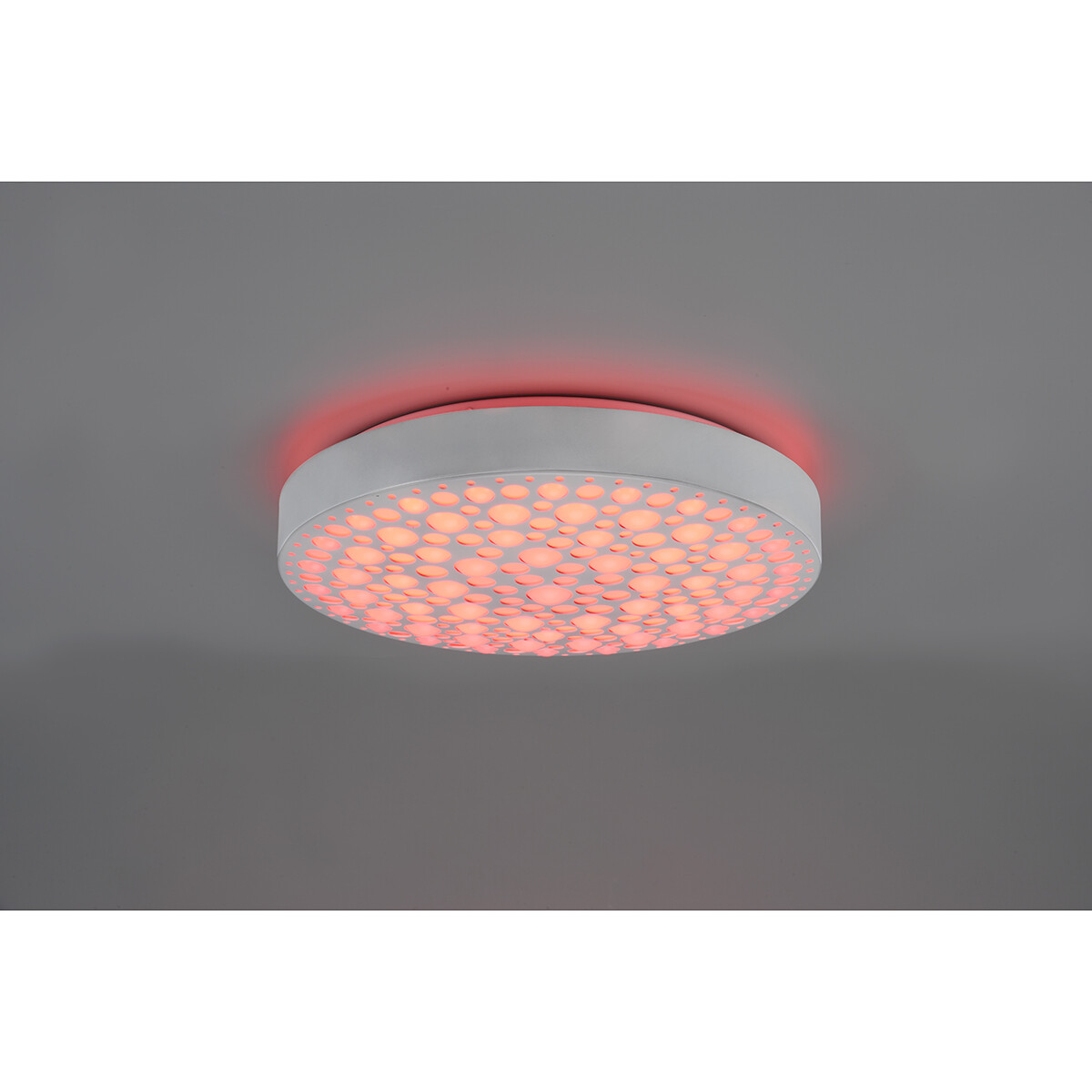 LED Plafondlamp - Plafondverlichting - Trion Carol - 22W - Aanpasbare Kleur - RGB - Afstandsbediening - Dimbaar - Rond - Mat Wit - Kunststof