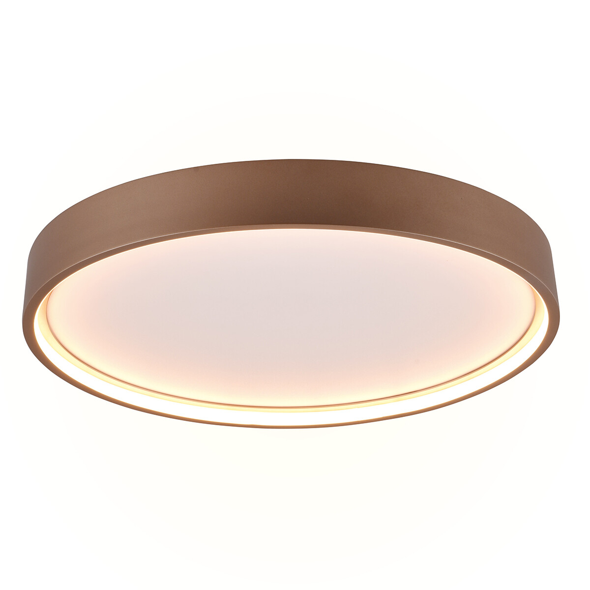 LED Plafondlamp - Plafondverlichting - Trion Dile - 29W - Aanpasbare Lichtkleur - Rond - Coffee - Metaal