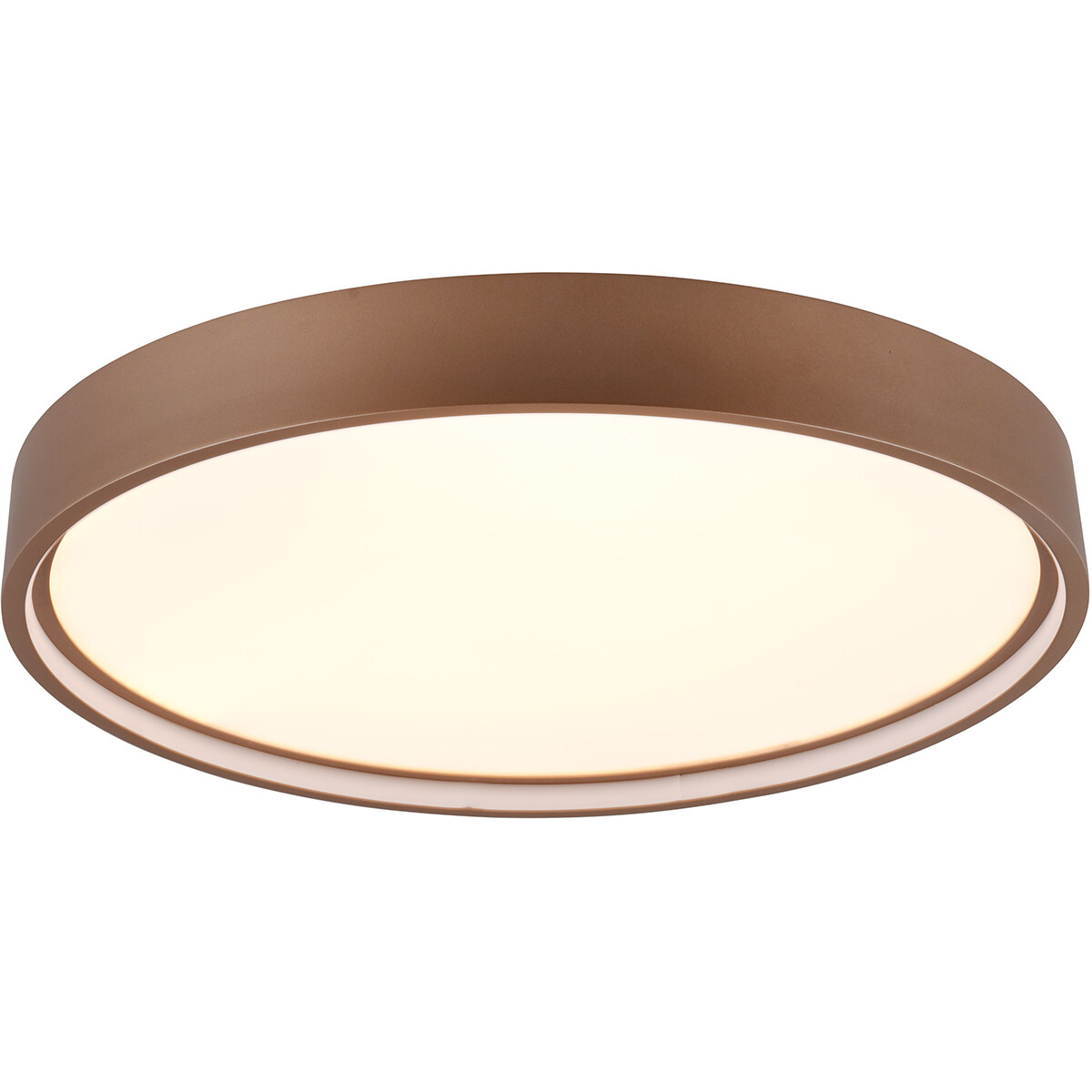 LED Plafondlamp - Plafondverlichting - Trion Dile - 29W - Aanpasbare Lichtkleur - Rond - Coffee - Metaal