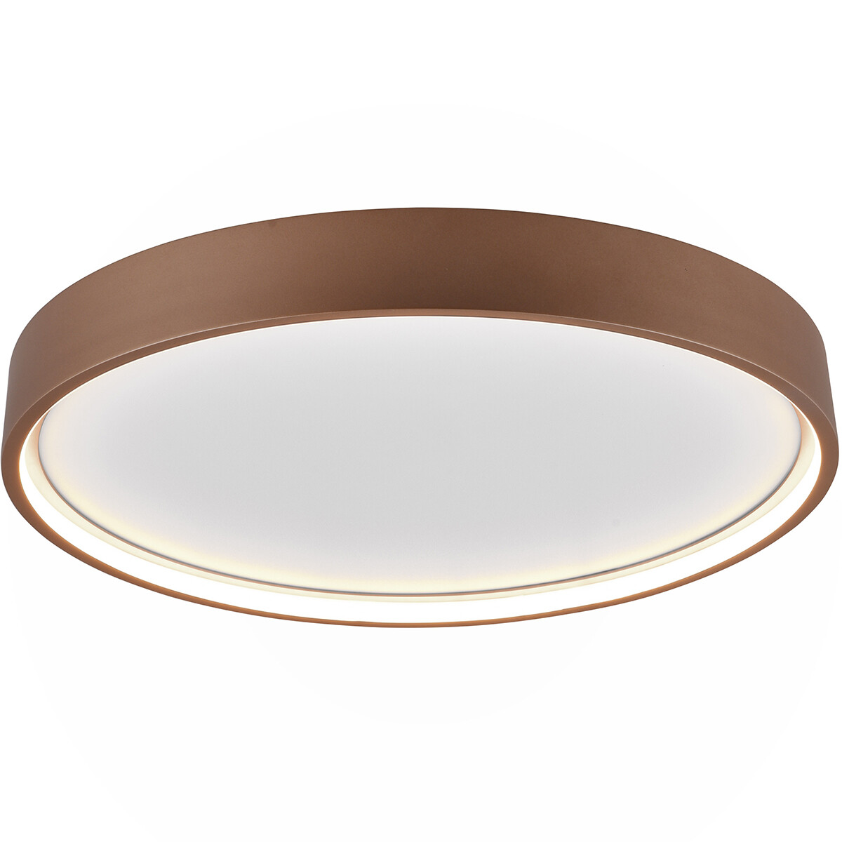 LED Plafondlamp - Plafondverlichting - Trion Dile - 29W - Aanpasbare Lichtkleur - Rond - Coffee - Metaal