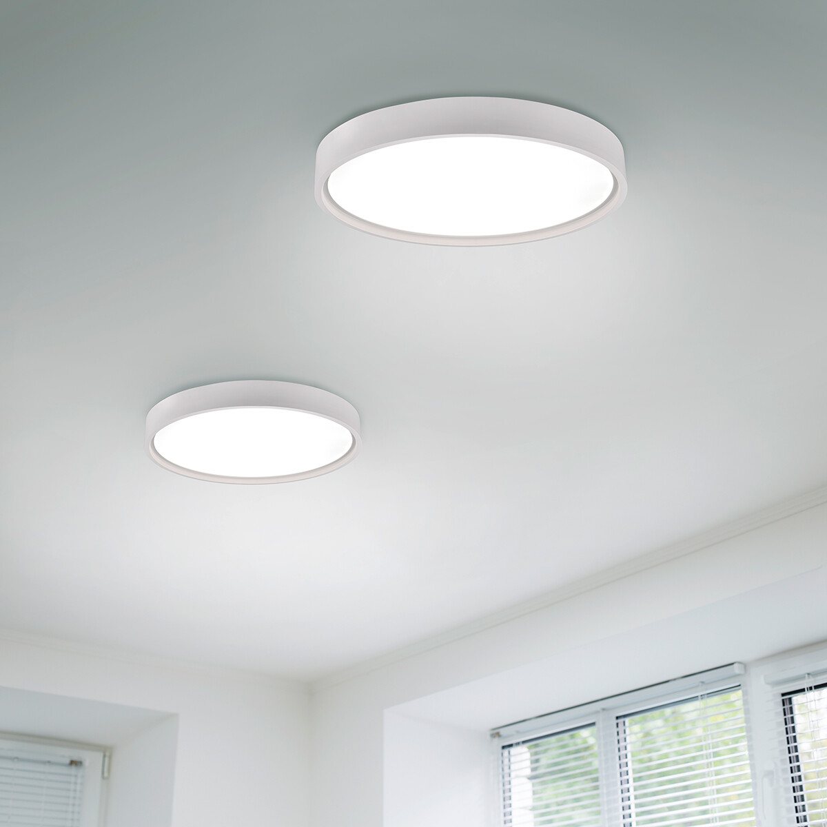 LED Plafondlamp - Plafondverlichting - Trion Dile - 29W - Aanpasbare Lichtkleur - Rond - Mat Wit - Metaal