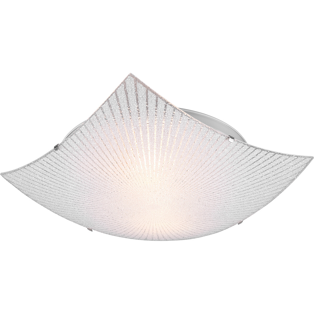 LED Plafondlamp - Plafondverlichting - Trion Elize - E27 Fitting - 2-lichts - Vierkant - Mat Chroom - Aluminium product afbeelding