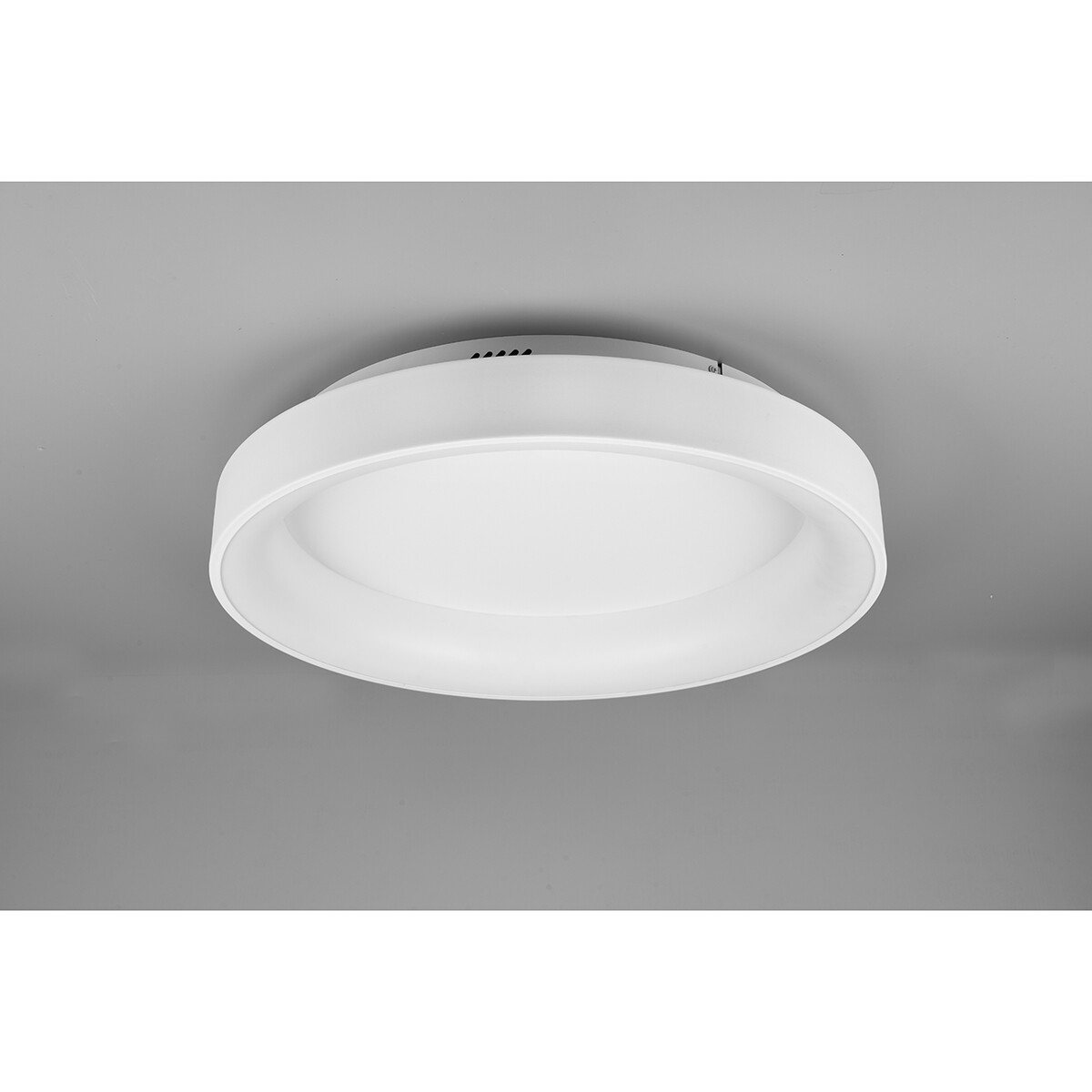 LED Plafondlamp - Plafondverlichting - Trion Gurano - 48W - Aanpasbare Kleur - Afstandsbediening - Dimbaar - Rond - Mat Wit - Aluminium