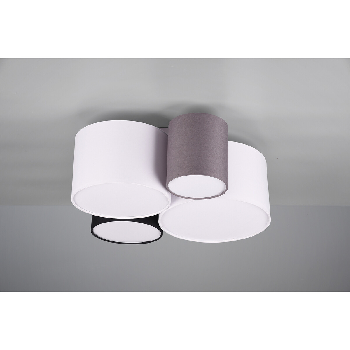 LED Plafondlamp - Plafondverlichting - Trion Hotia - E27 Fitting - 4-lichts - Rond - Meerkleurig - Aluminium