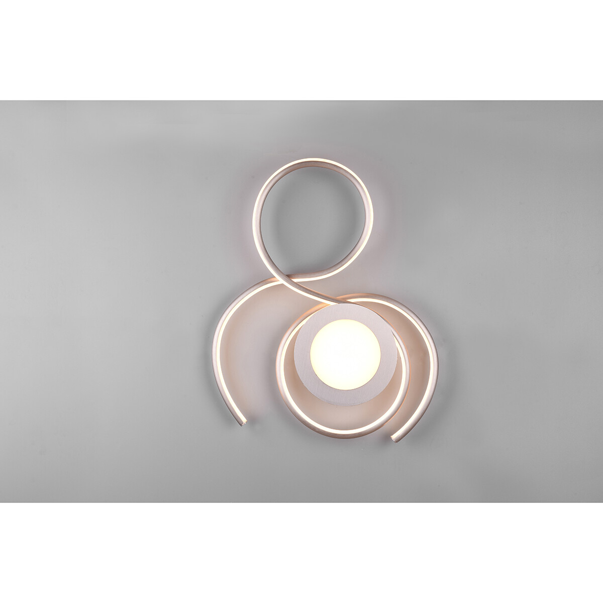 LED Plafondlamp - Plafondverlichting - Trion Jivino - 36W - Aanpasbare Kleur - Dimbaar - Rond - Mat Nikkel - Aluminium