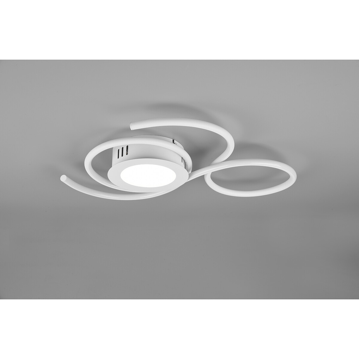 LED Plafondlamp - Plafondverlichting - Trion Jivino - 36W - Aanpasbare Kleur - Dimbaar - Rond - Mat Wit - Aluminium