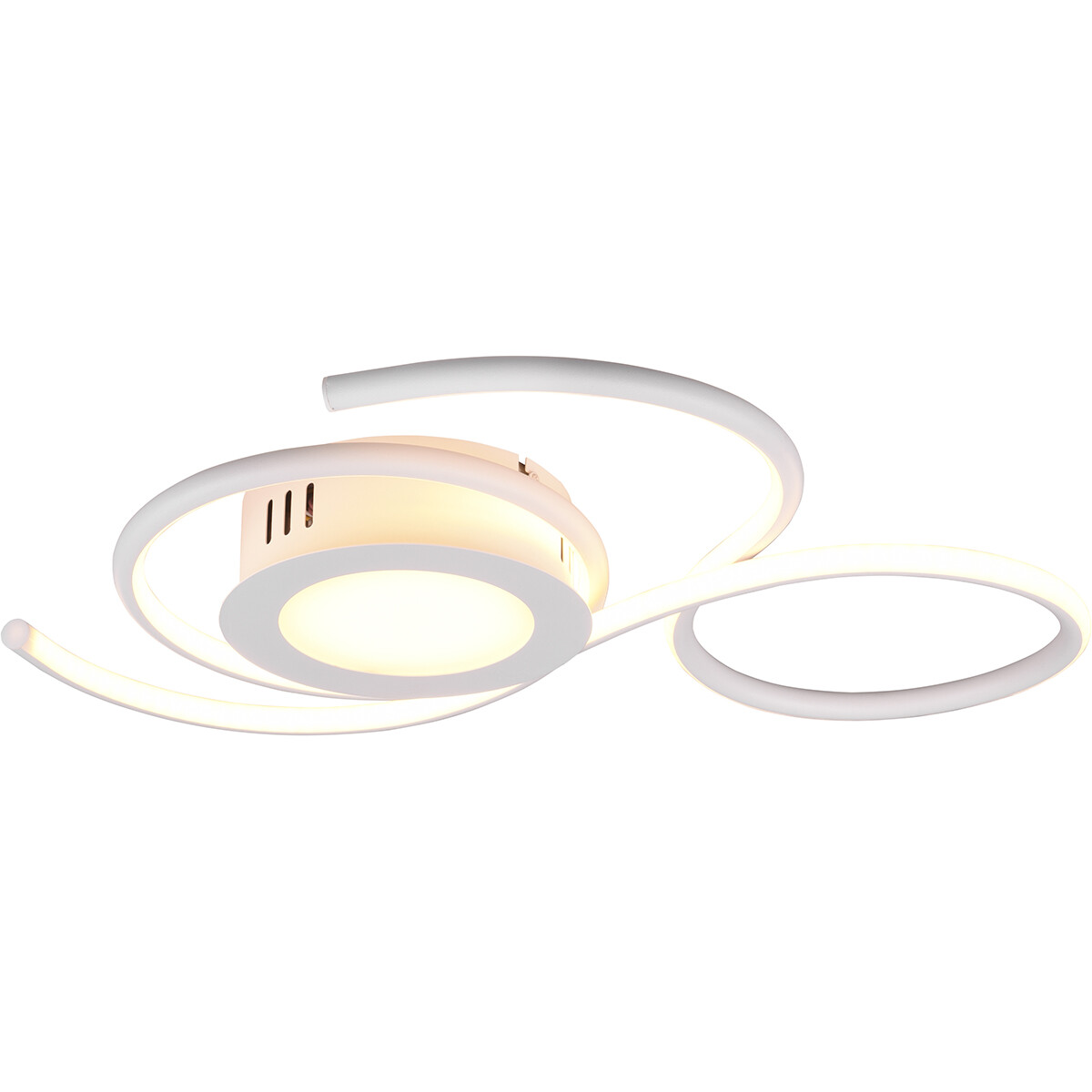 LED Plafondlamp - Plafondverlichting - Trion Jivino - 36W - Aanpasbare Kleur - Dimbaar - Rond - Mat Wit - Aluminium product afbeelding