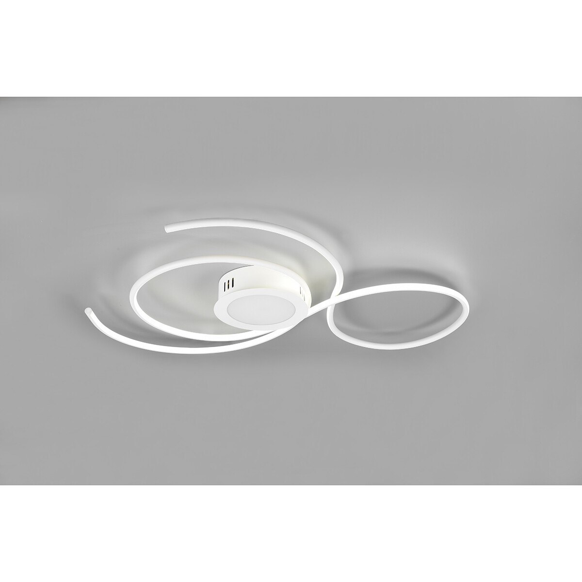 LED Plafondlamp - Plafondverlichting - Trion Jivino - 48W - Aanpasbare Kleur - Dimbaar - Rond - Mat Wit - Aluminium