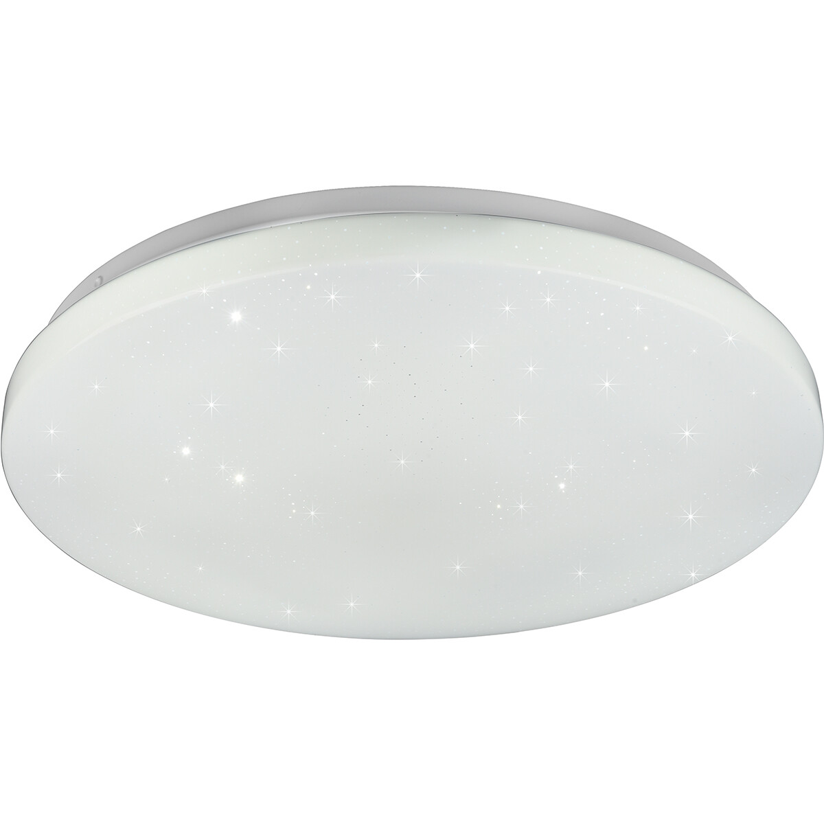 LED Plafondlamp - Plafondverlichting - Trion Kalina - 18W - RGBW - Dimbaar - Aanpasbare Kleur - Afstandsbediening - Sterlicht - Rond - Mat Wit - Kunststof