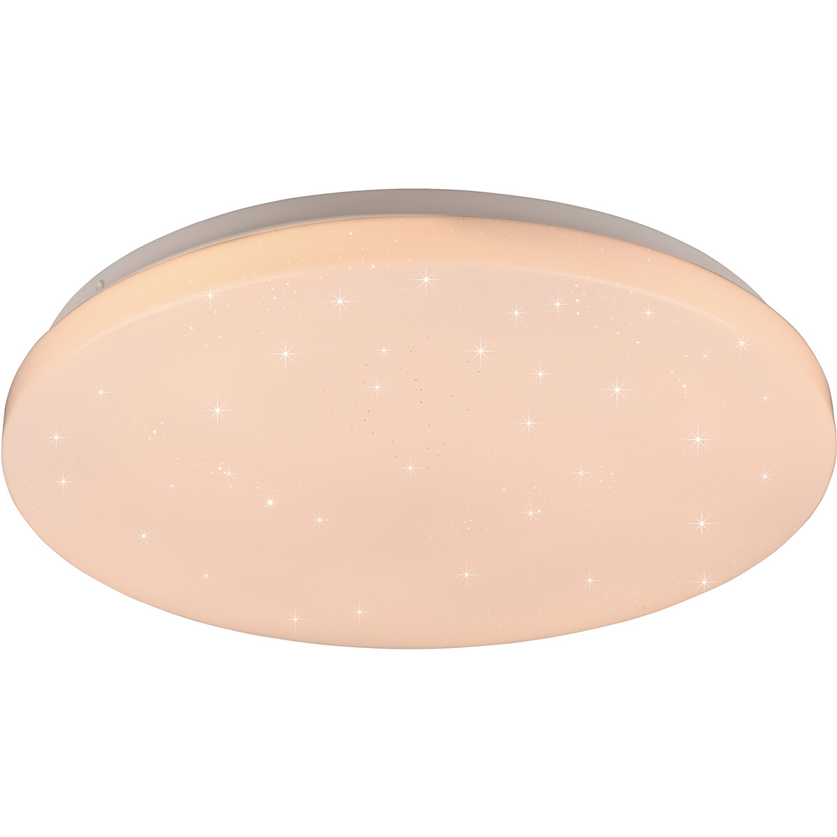 LED Plafondlamp - Plafondverlichting - Trion Kalina - 18W - RGBW - Dimbaar - Aanpasbare Kleur - Afstandsbediening - Sterlicht - Rond - Mat Wit - Kunststof product afbeelding