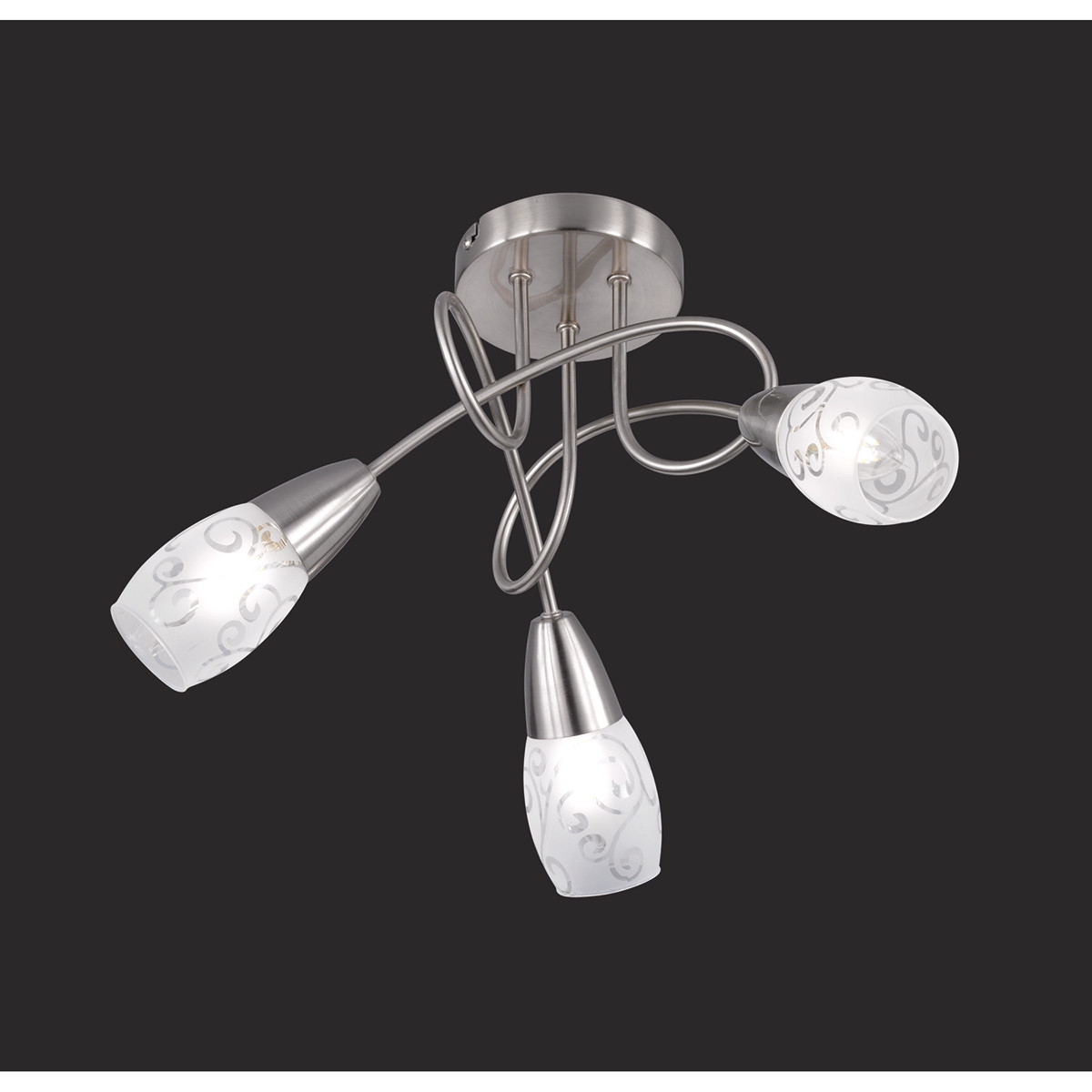 LED Plafondspot - Plafondverlichting - Trion Kalora - E14 Fitting - Rond - Mat Nikkel - Aluminium