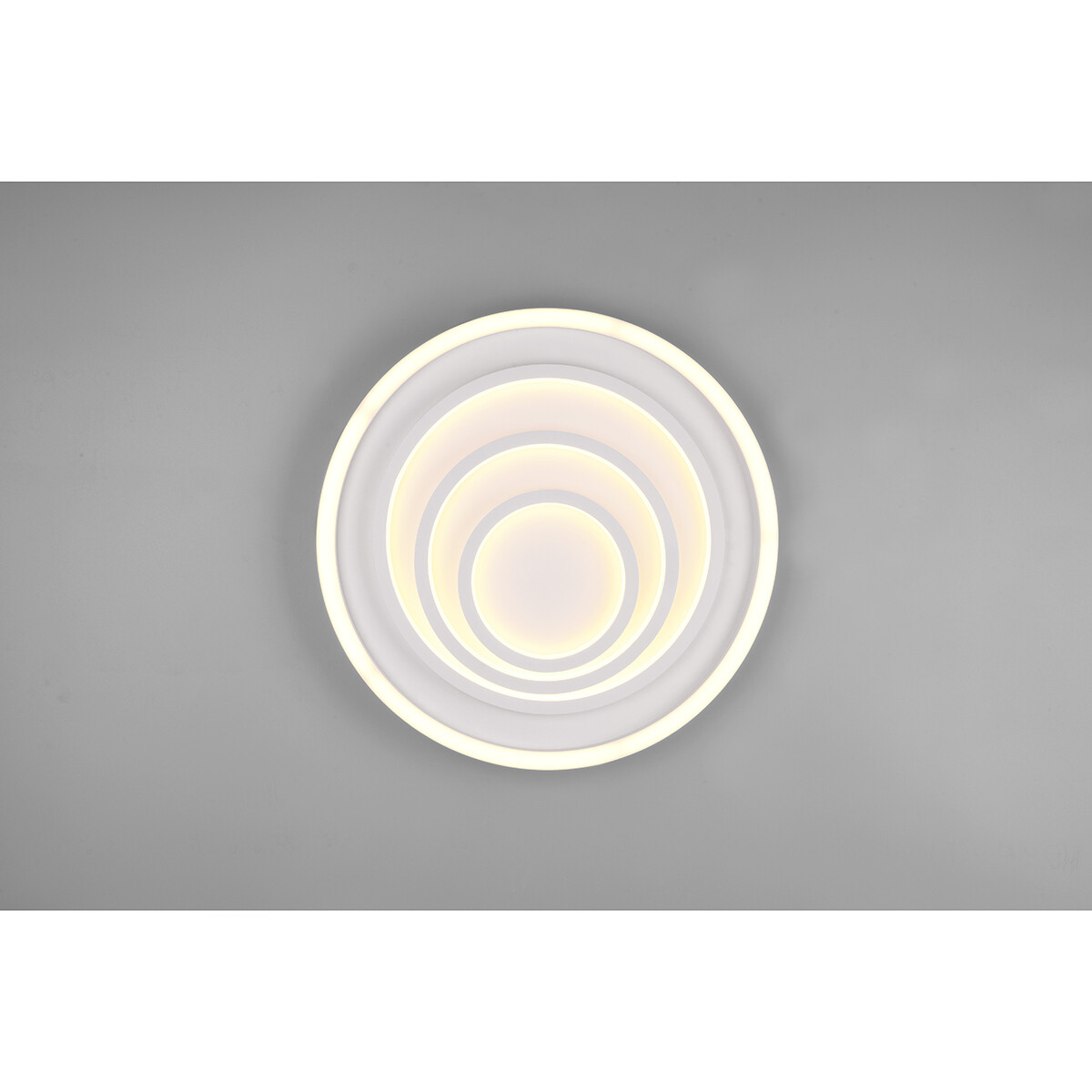 LED Plafondlamp - Plafondverlichting - Trion Kamaro - 40W - Dimbaar - Aanpasbare Kleur - Afstandsbediening - Rond - Mat Wit - Aluminium