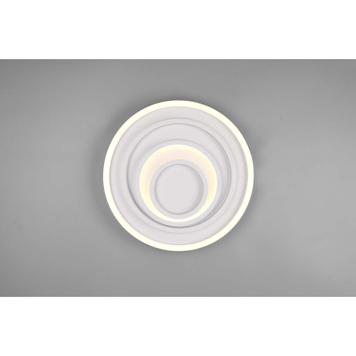 LED Plafondlamp - Plafondverlichting - Trion Kamaro - 40W - Dimbaar - Aanpasbare Kleur - Afstandsbediening - Rond - Mat Wit - Aluminium