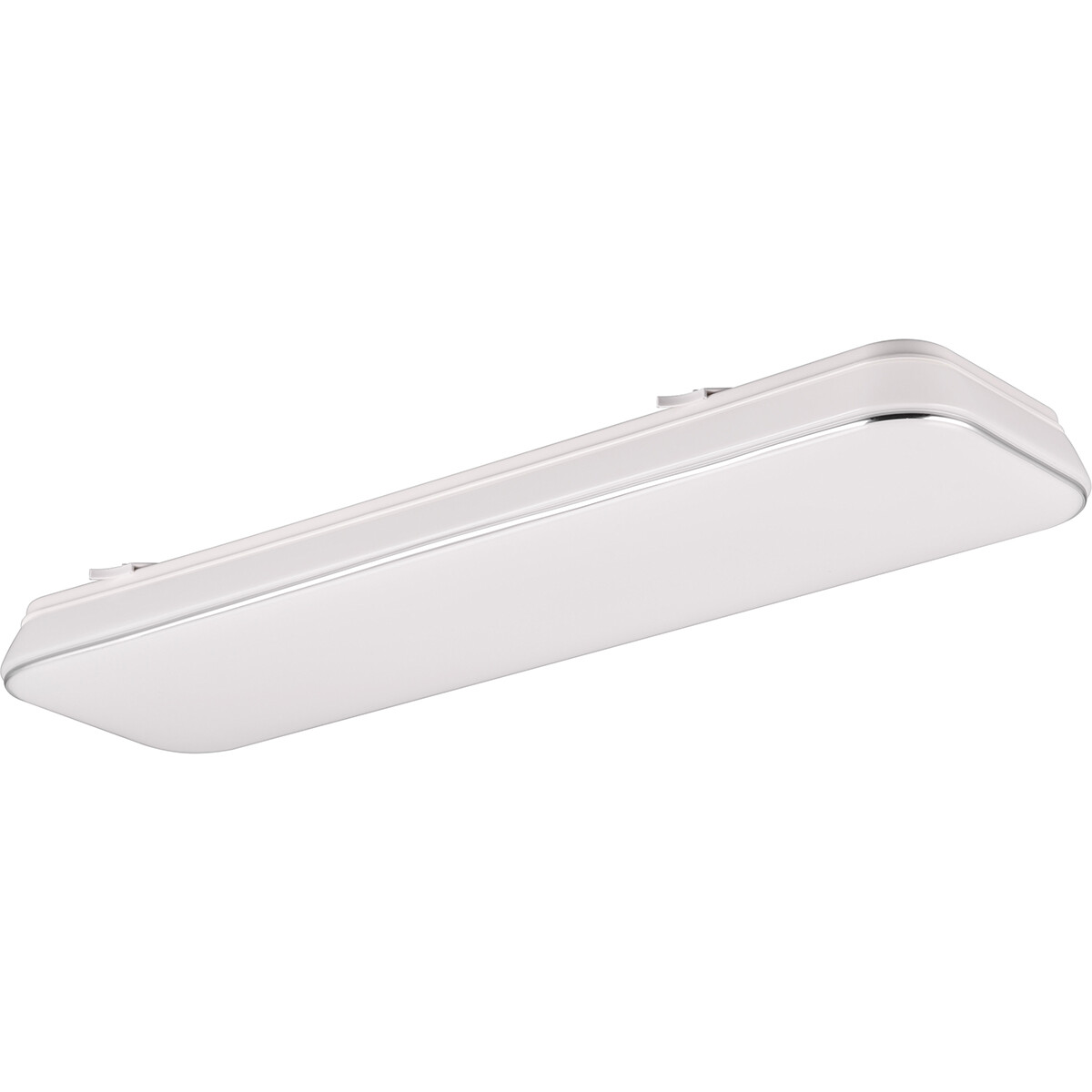 LED Plafondlamp - Plafondverlichting - Trion Lana - 28W - Natuurlijk Wit 4000K - Dimbaar - Rechthoek - Wit - Kunststof