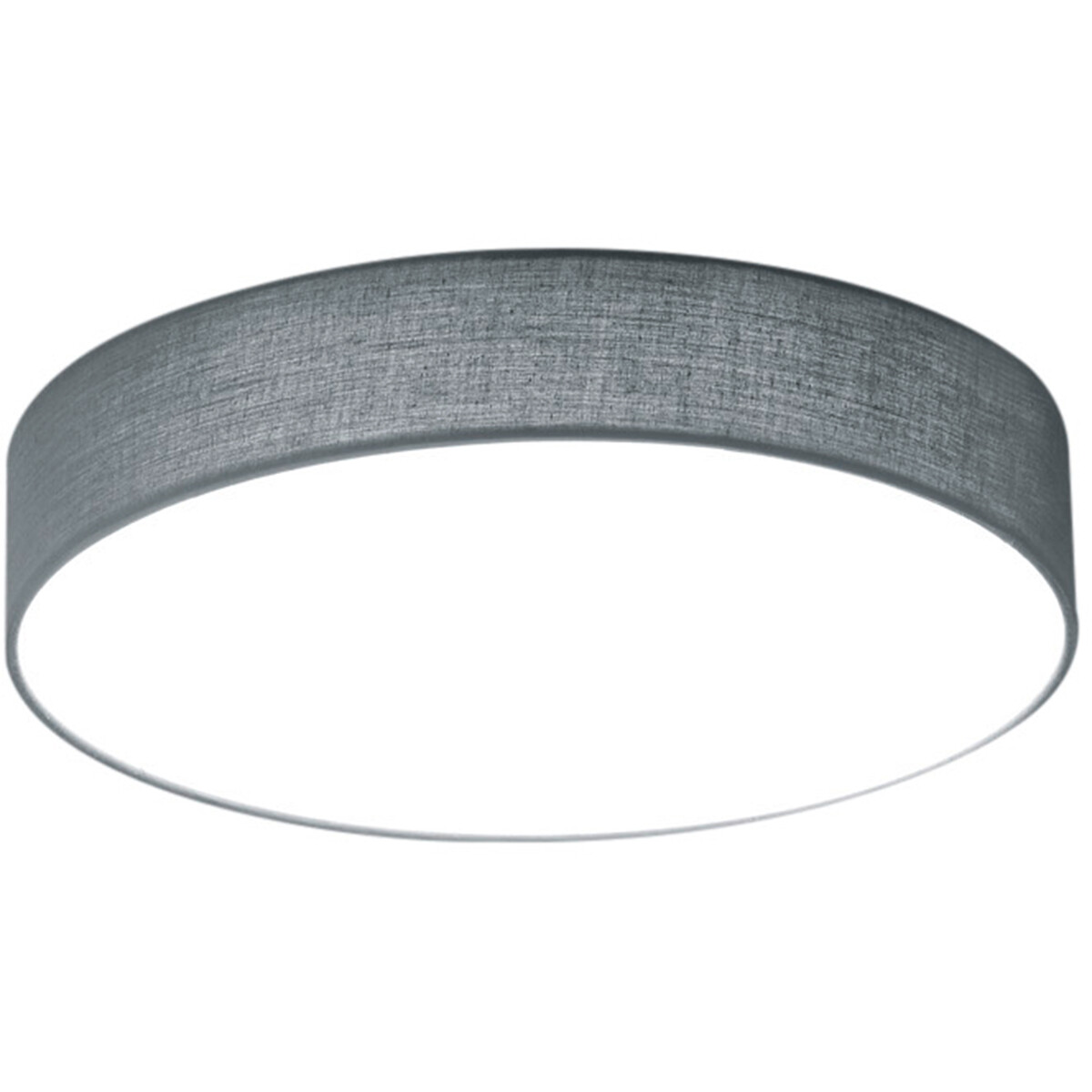 LED Plafondlamp - Plafondverlichting - Trion Lanago - 11W - Warm Wit 3000K - Rond - Mat Grijs - Aluminium