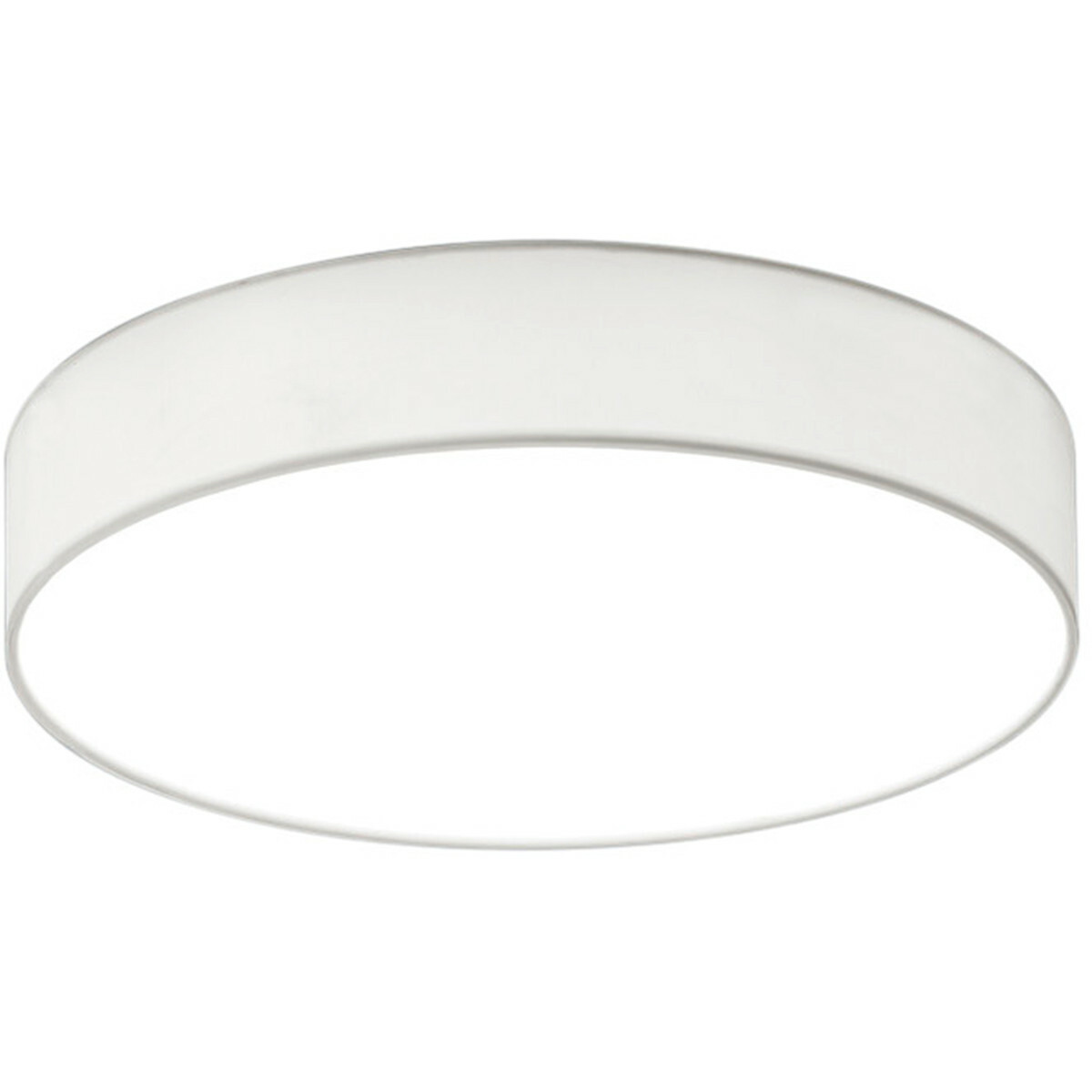 LED Plafondlamp - Plafondverlichting - Trion Lanago - 22W - Warm Wit 3000K - Dimbaar - Rond - Mat Wit - Aluminium