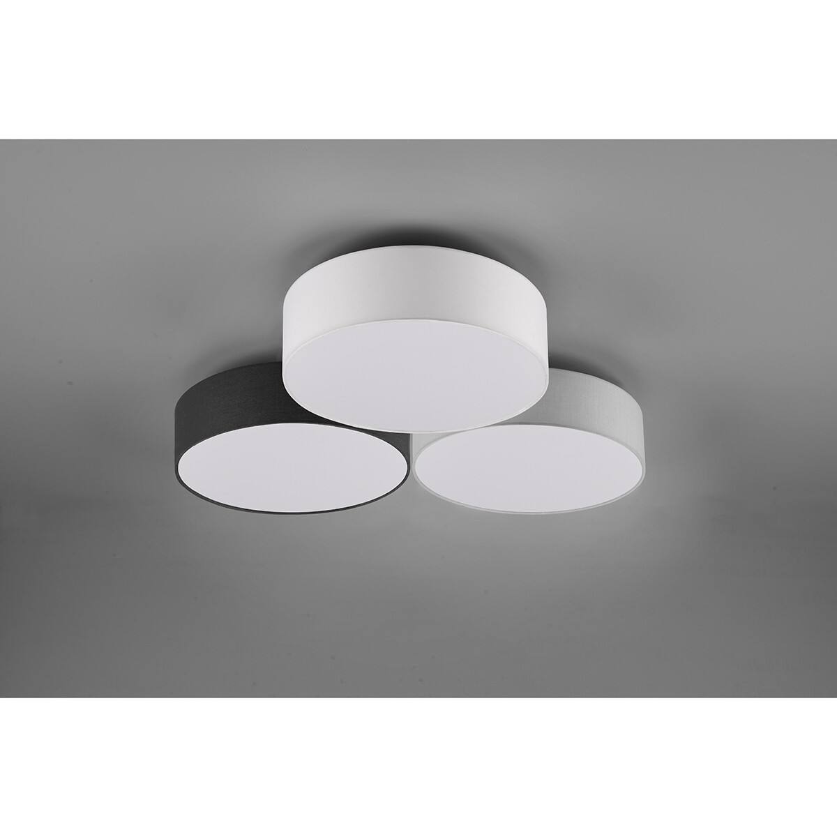 LED Plafondlamp - Plafondverlichting - Trion Lanago - 38W - Warm Wit 3000K - Dimbaar - Rond - Meerkleurig - Aluminium