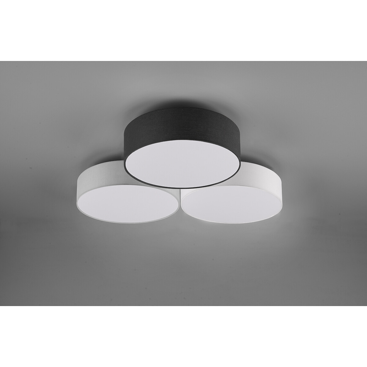 LED Plafondlamp - Plafondverlichting - Trion Lanago - 38W - Warm Wit 3000K - Dimbaar - Rond - Meerkleurig - Aluminium