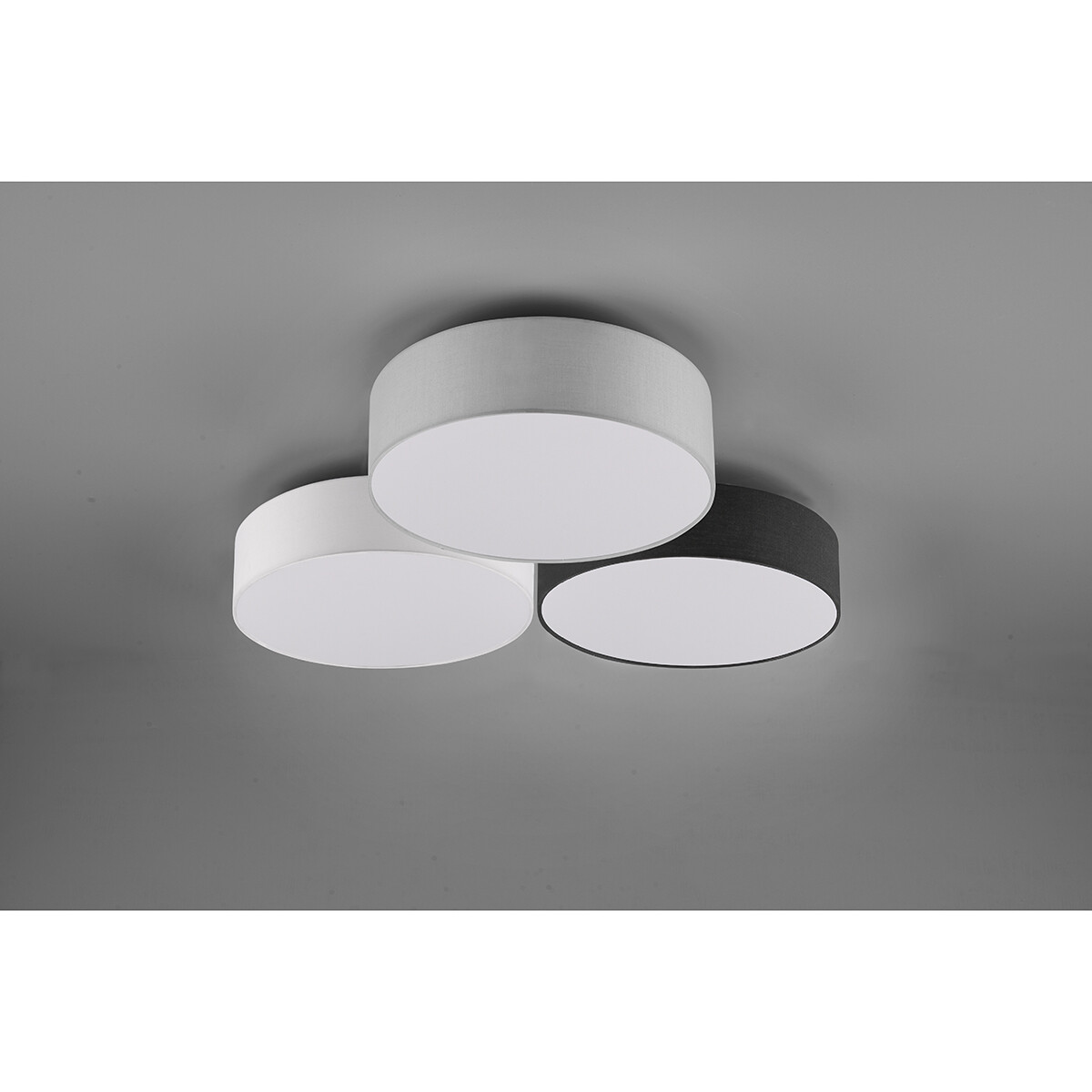 LED Plafondlamp - Plafondverlichting - Trion Lanago - 38W - Warm Wit 3000K - Dimbaar - Rond - Meerkleurig - Aluminium