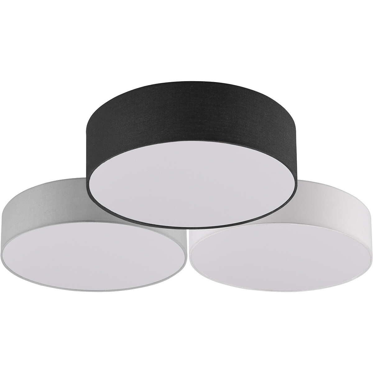 LED Plafondlamp - Plafondverlichting - Trion Lanago - 38W - Warm Wit 3000K - Dimbaar - Rond - Meerkleurig - Aluminium