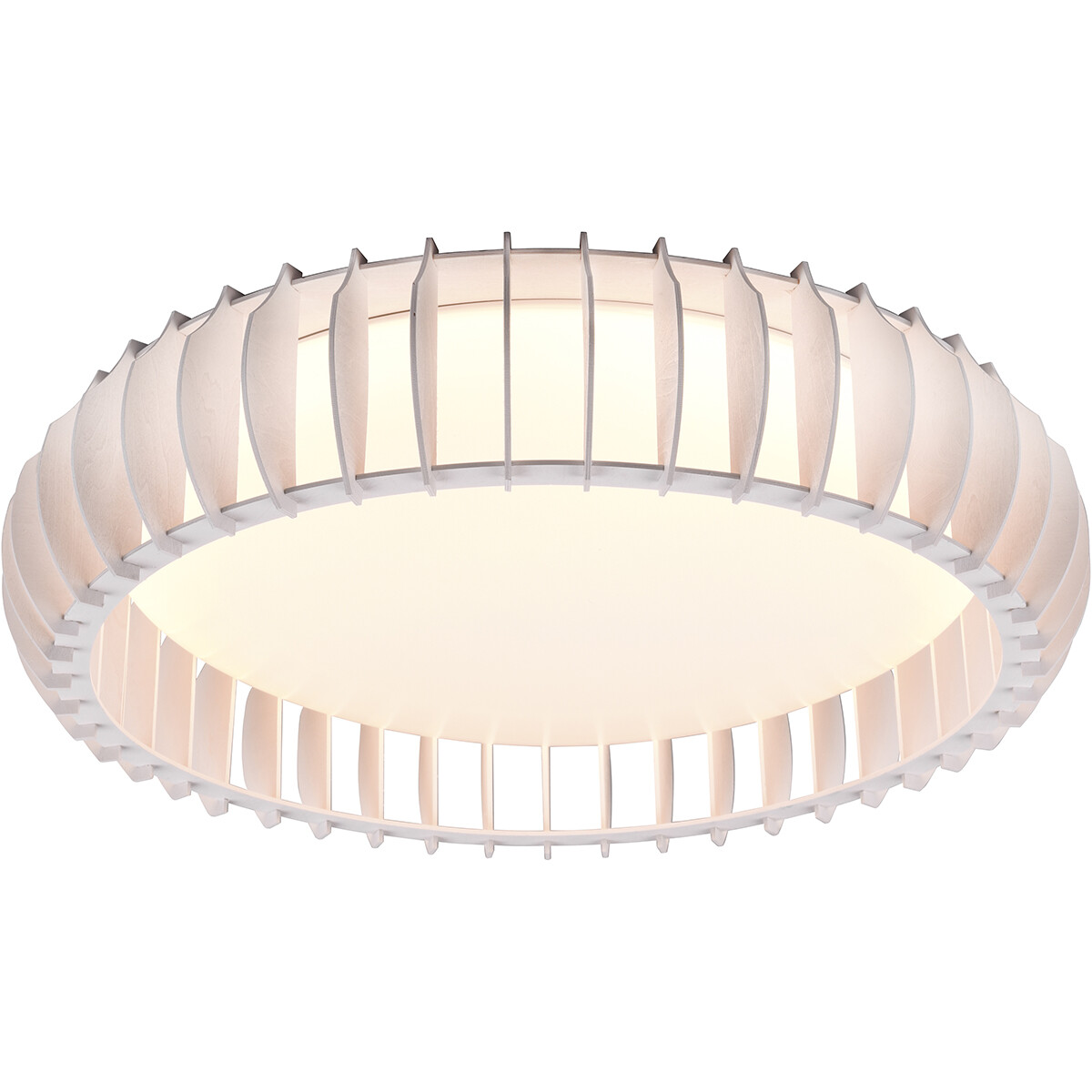 LED Plafondlamp - Plafondverlichting - Trion Manto XL - 38W - Aanpasbare Kleur - Afstandsbediening - Dimbaar - Rond - Mat Wit - Kunststof product afbeelding