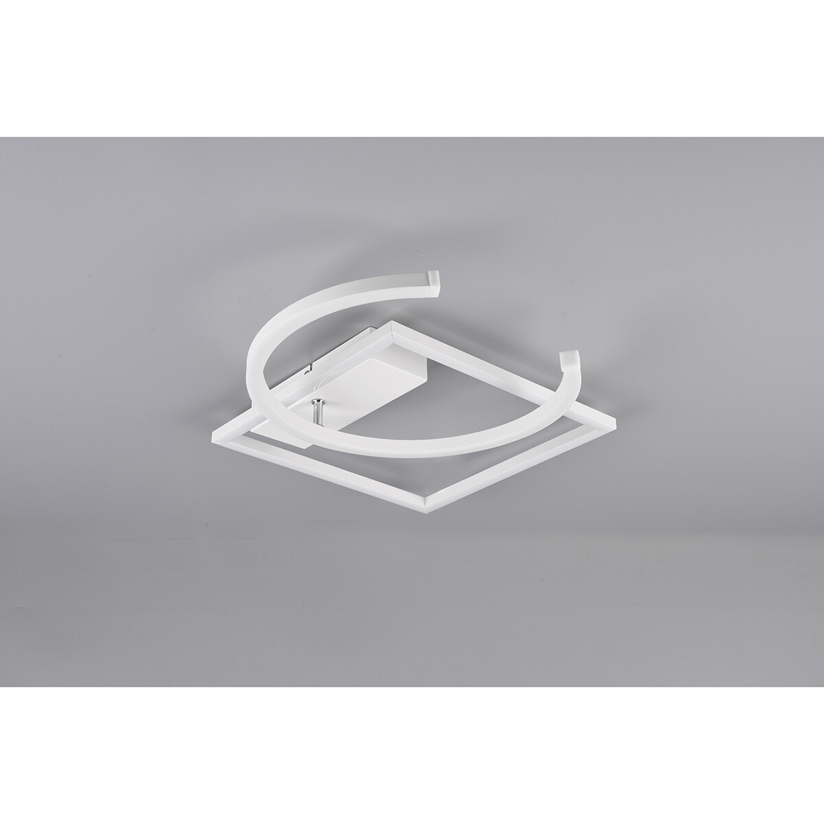 LED Plafondlamp - Plafondverlichting - Trion Pivacci - 23.5W - Natuurlijk Wit 4000K - Dimbaar - Vierkant - Mat Wit - Aluminium