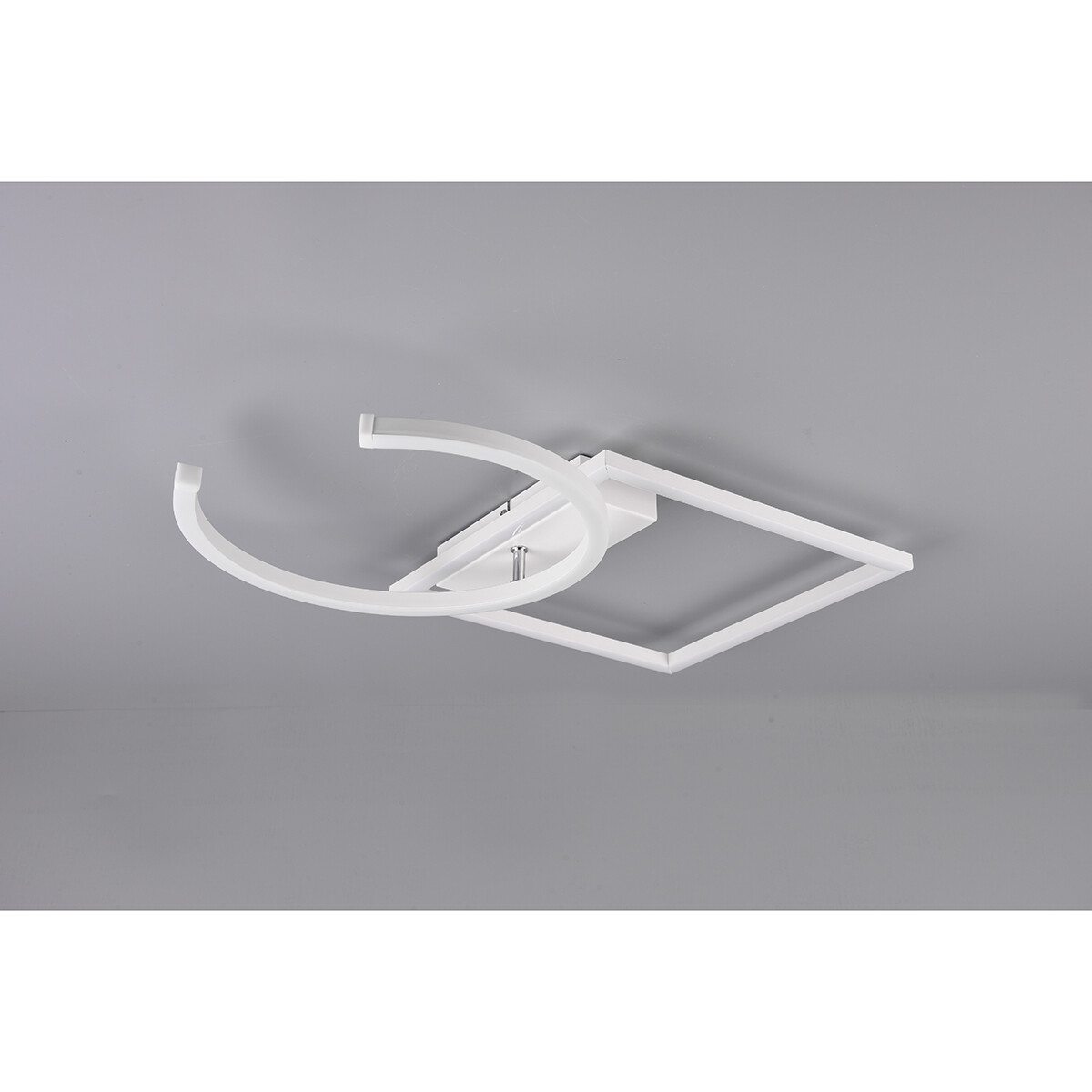 LED Plafondlamp - Plafondverlichting - Trion Pivacci - 23.5W - Natuurlijk Wit 4000K - Dimbaar - Vierkant - Mat Wit - Aluminium