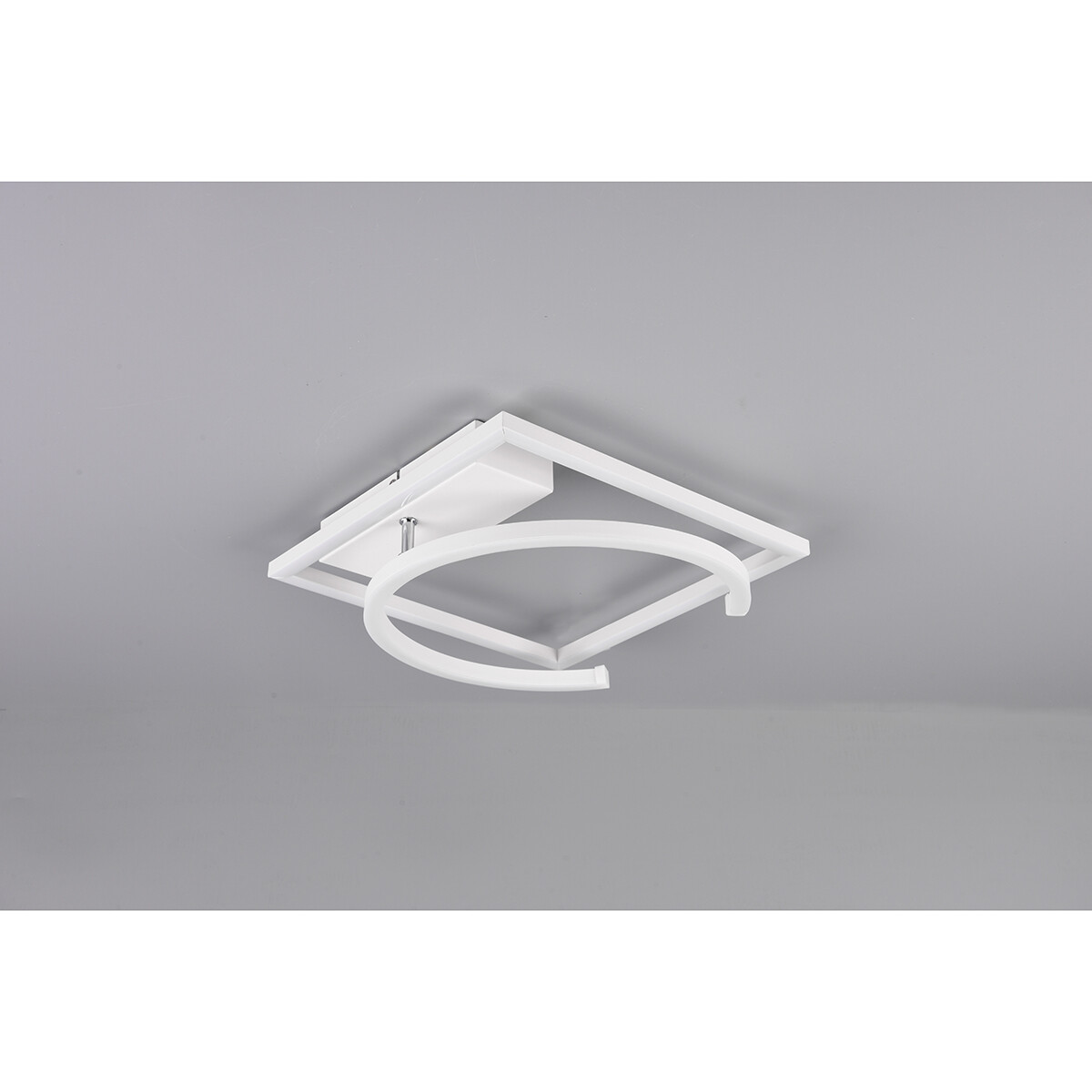 LED Plafondlamp - Plafondverlichting - Trion Pivacci - 23.5W - Natuurlijk Wit 4000K - Dimbaar - Vierkant - Mat Wit - Aluminium