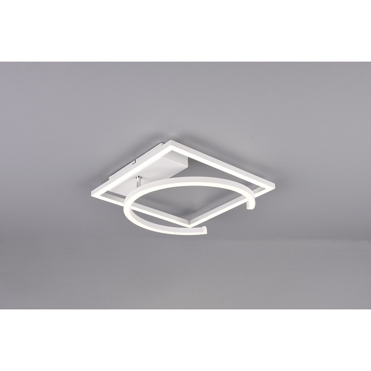 LED Plafondlamp - Plafondverlichting - Trion Pivacci - 23.5W - Natuurlijk Wit 4000K - Dimbaar - Vierkant - Mat Wit - Aluminium